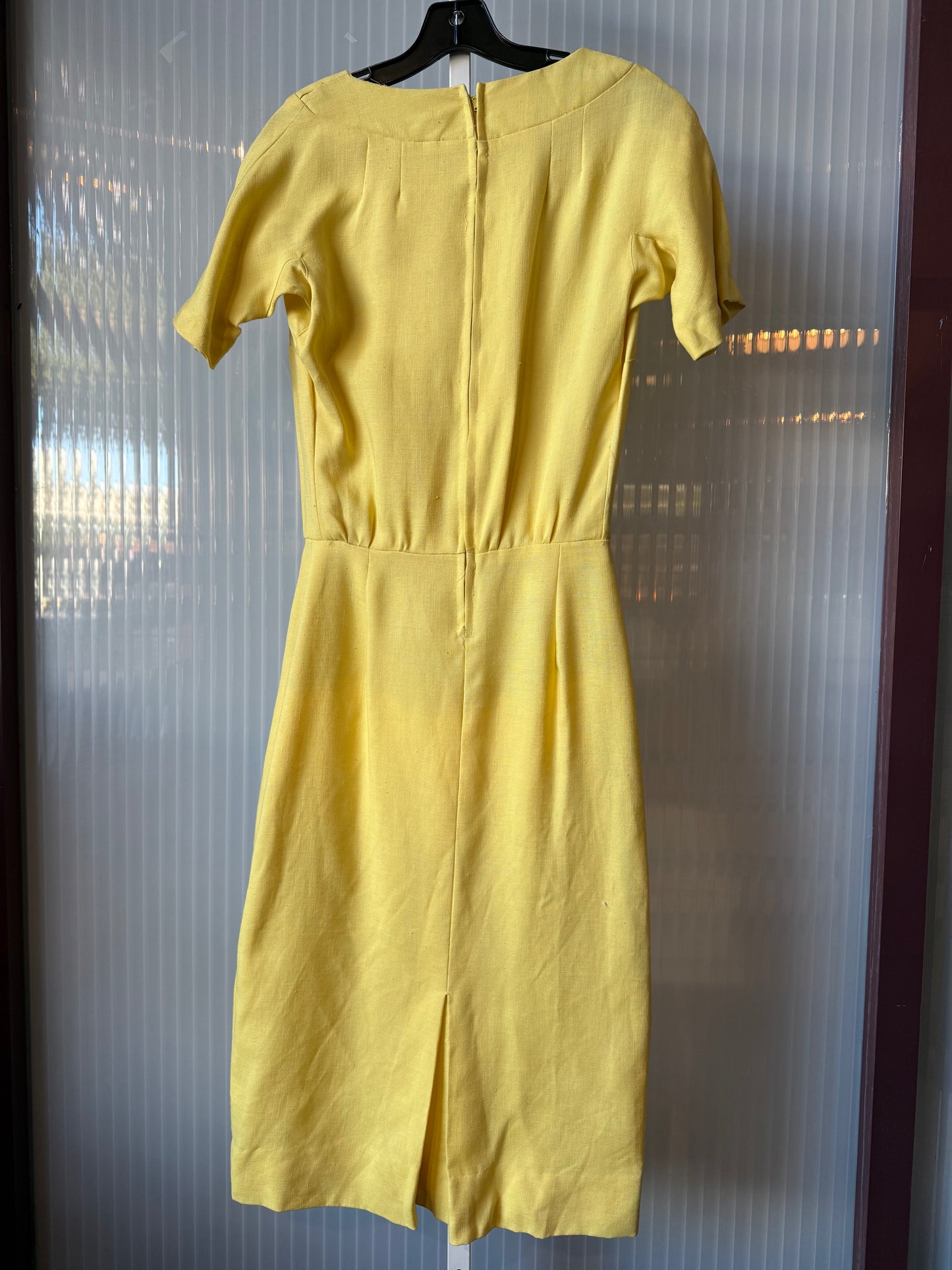 1950s Yellow Sheath Dress set