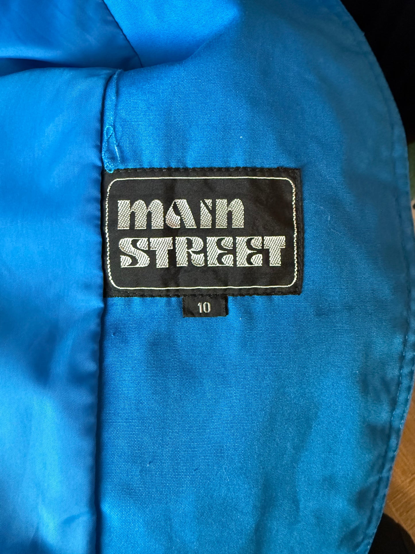 1970s/80s Bright Blue Trench Coat