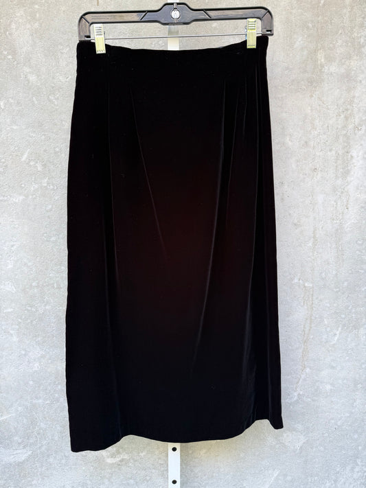 Black Velvet Skirt