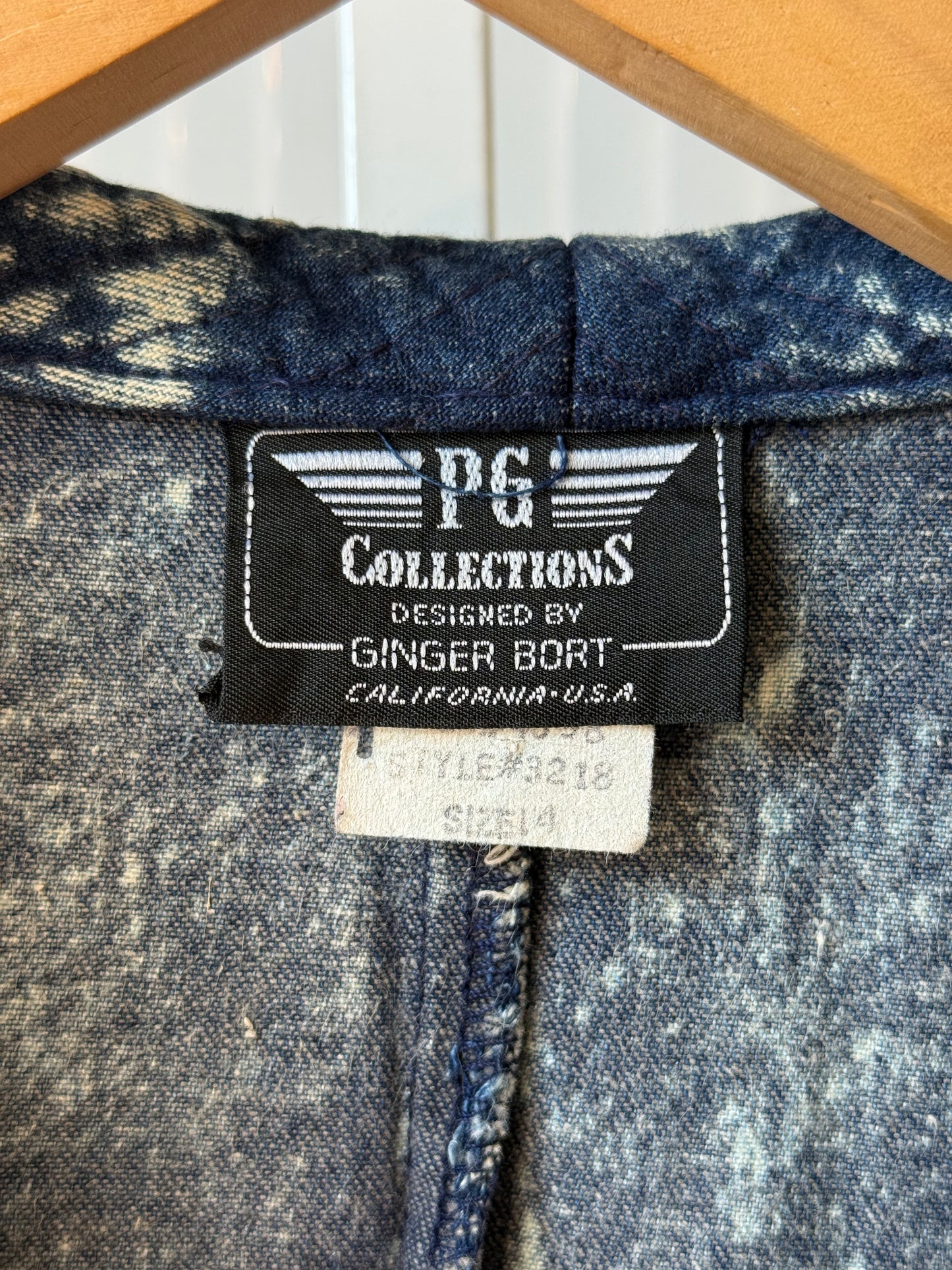 1980s Denim Stone-Wash Coat