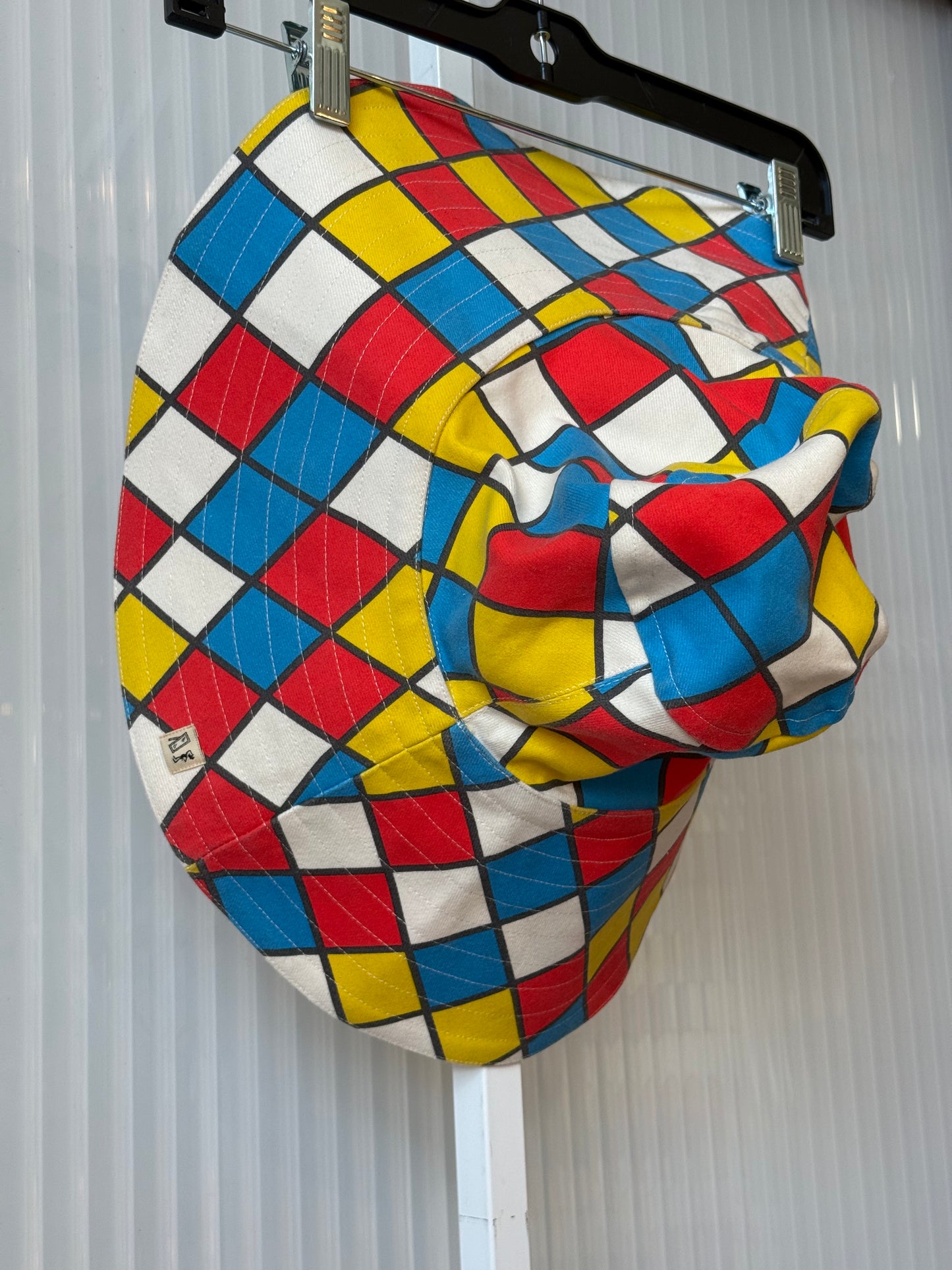 1970s-Style Primary-color Groovy Jumpsuit & Hat Set