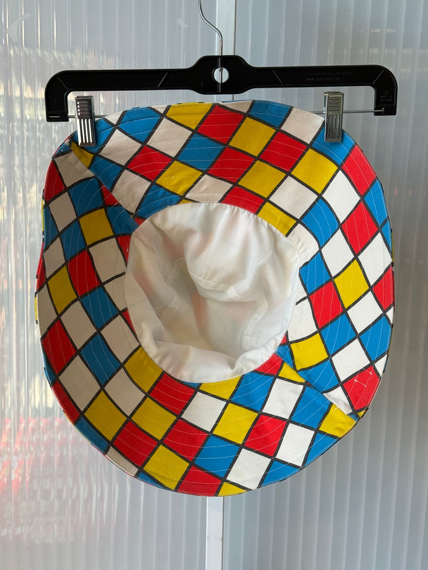 1970s-Style Primary-color Groovy Jumpsuit & Hat Set