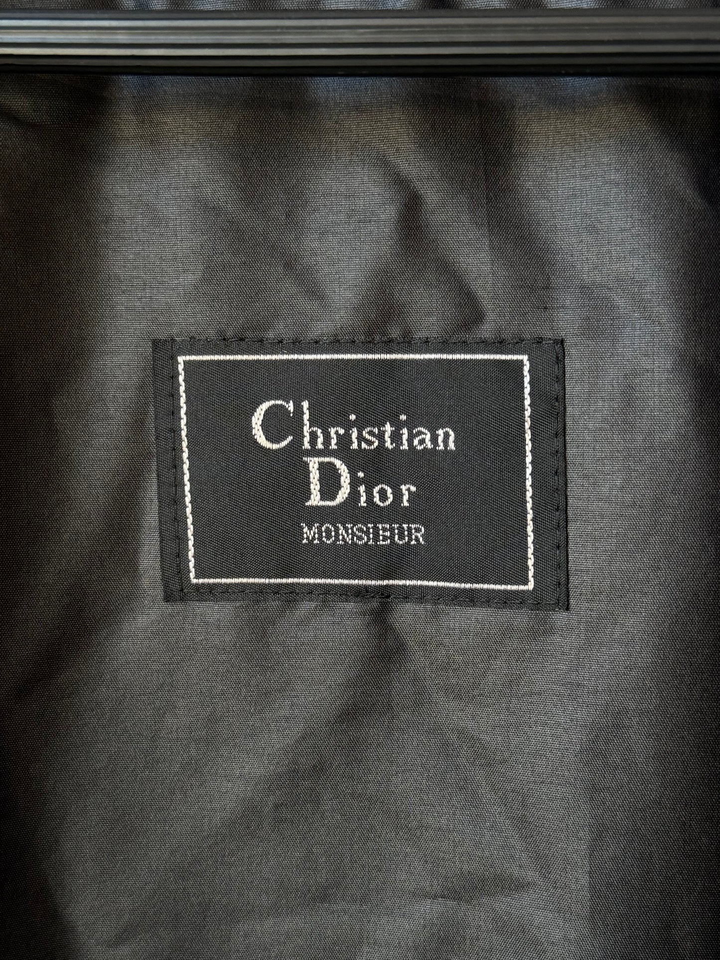 1980s Dior Black Trench Coat