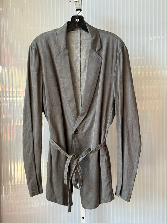 Emporio Armani Gray Chambray Blazer