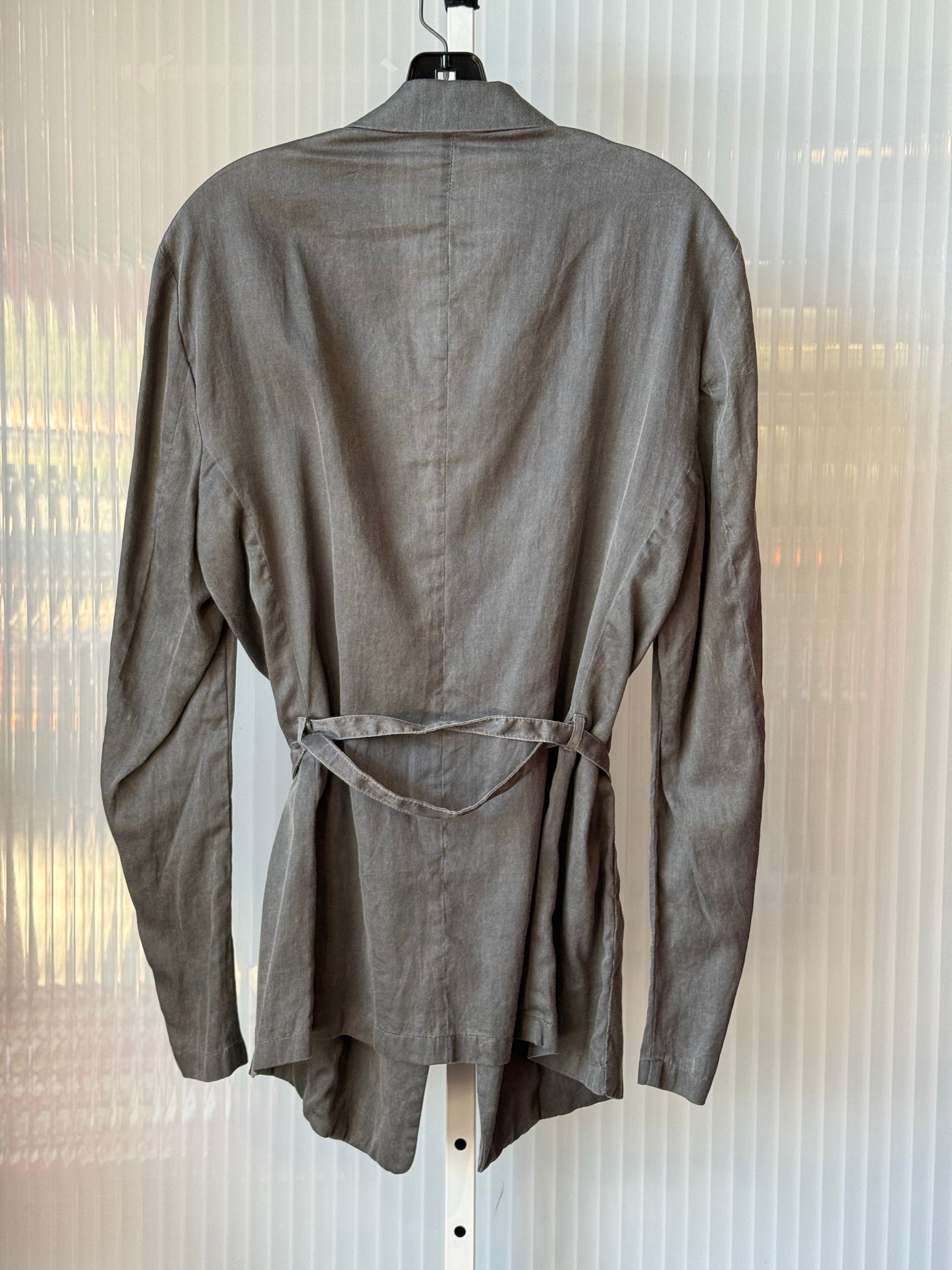 Emporio Armani Gray Chambray Blazer