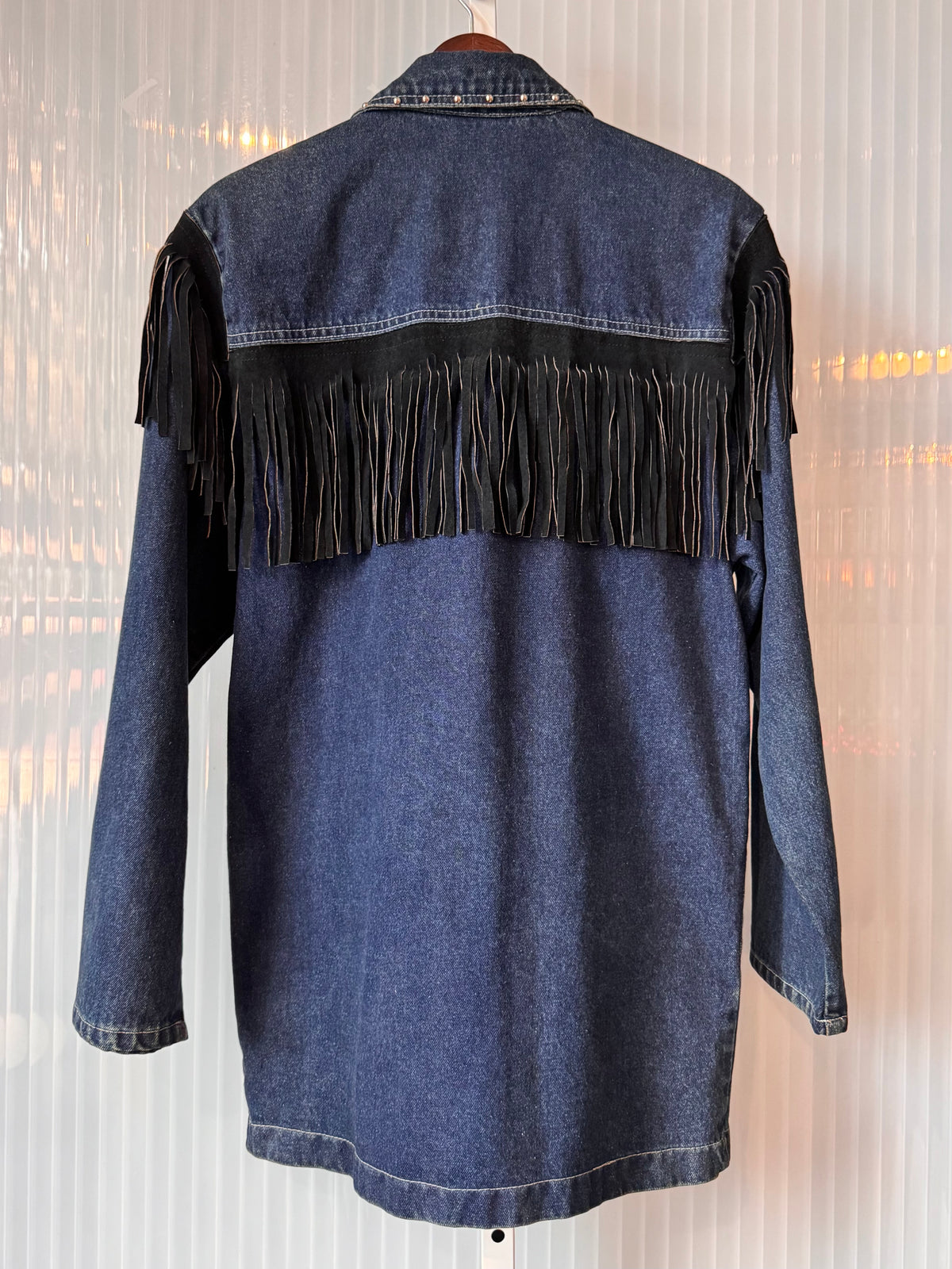 Y2K Blue Denim Western Jacket