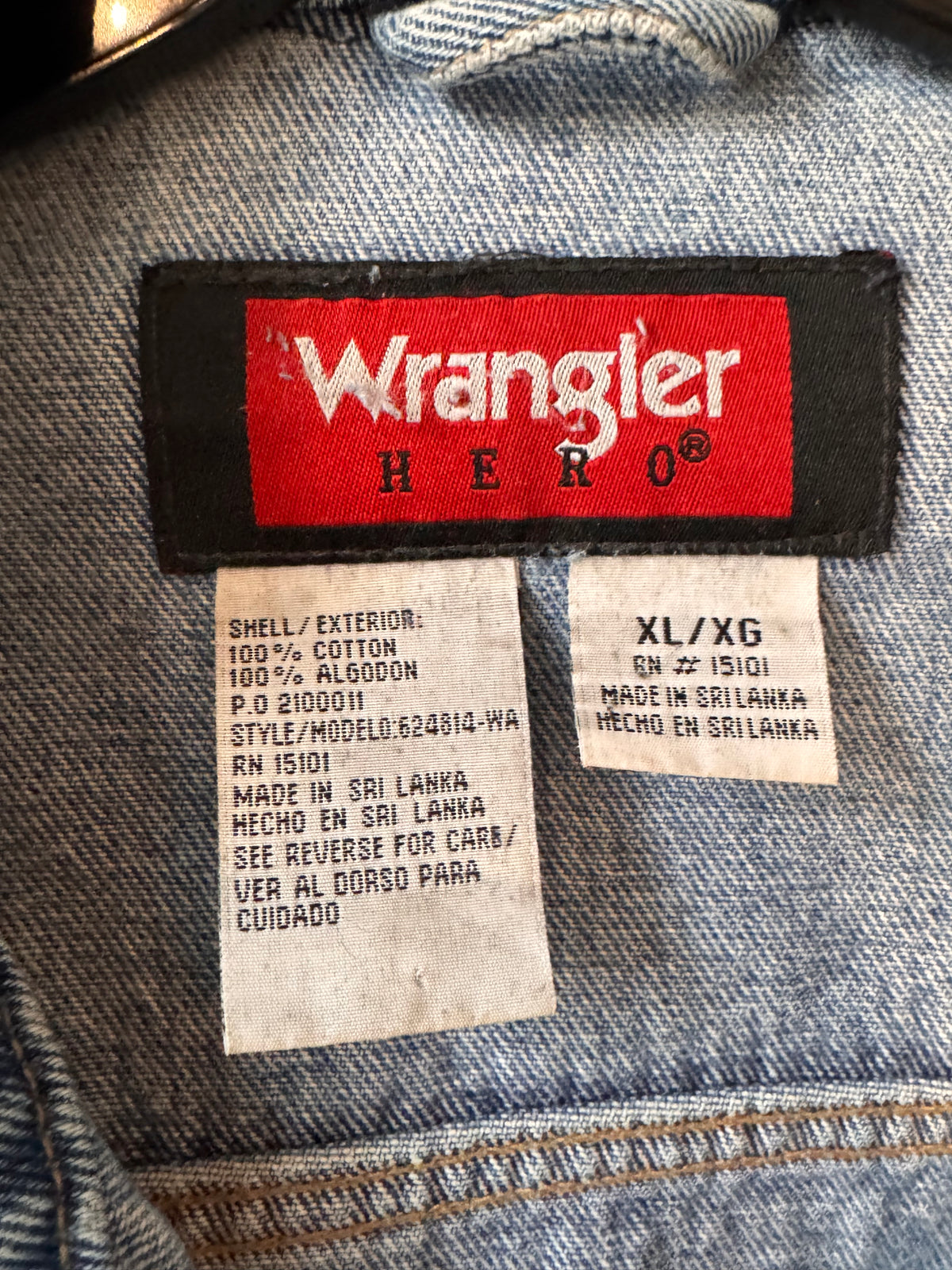 1990s Wrangler Blue Denim Jacket