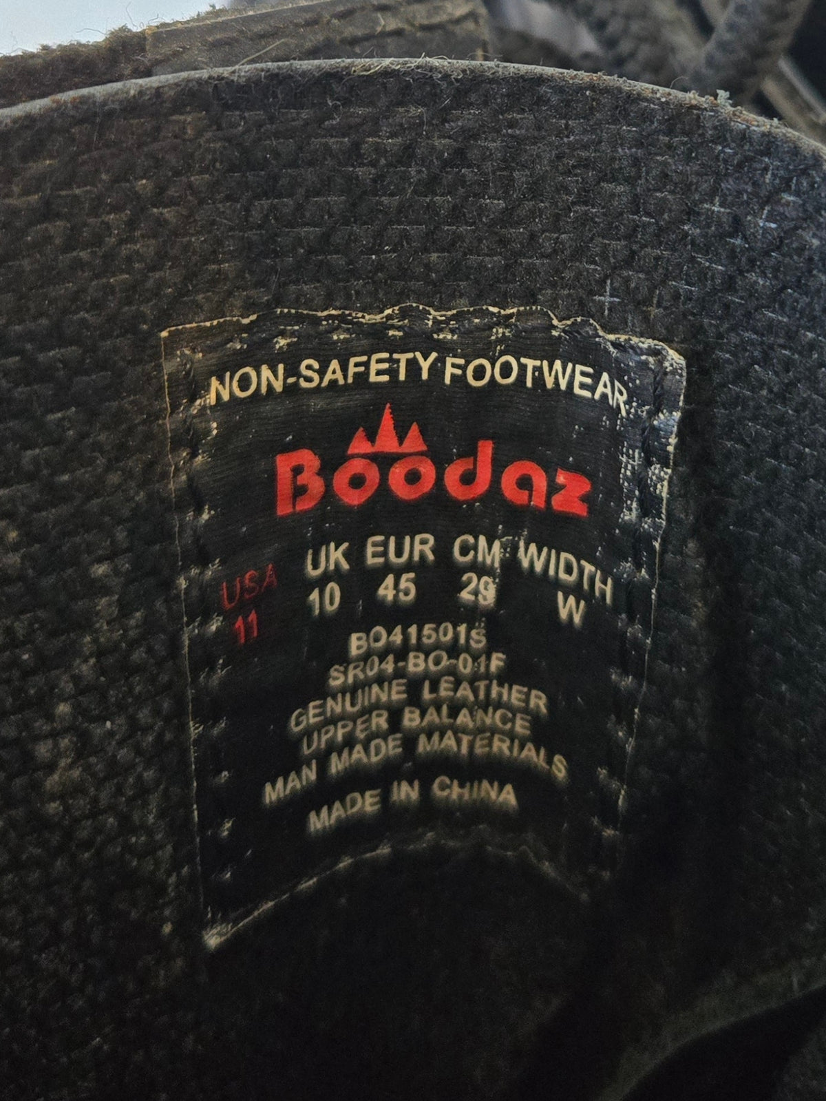 1990s Boodaz Black Silver Cross Combat boots